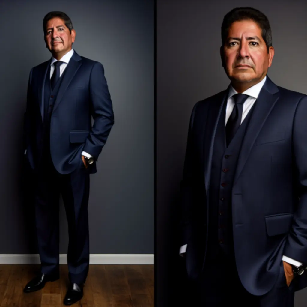 Business formal attire portrait