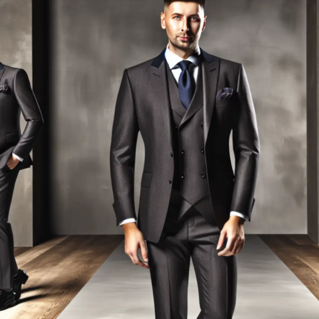 Formalny garnitur biznesowy o perfekcyjnym kroju