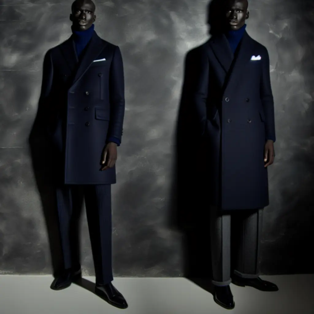 The Navy Edit - Północnoniebiescy w dwurzędowych płaszczach i eleganckich koszulach