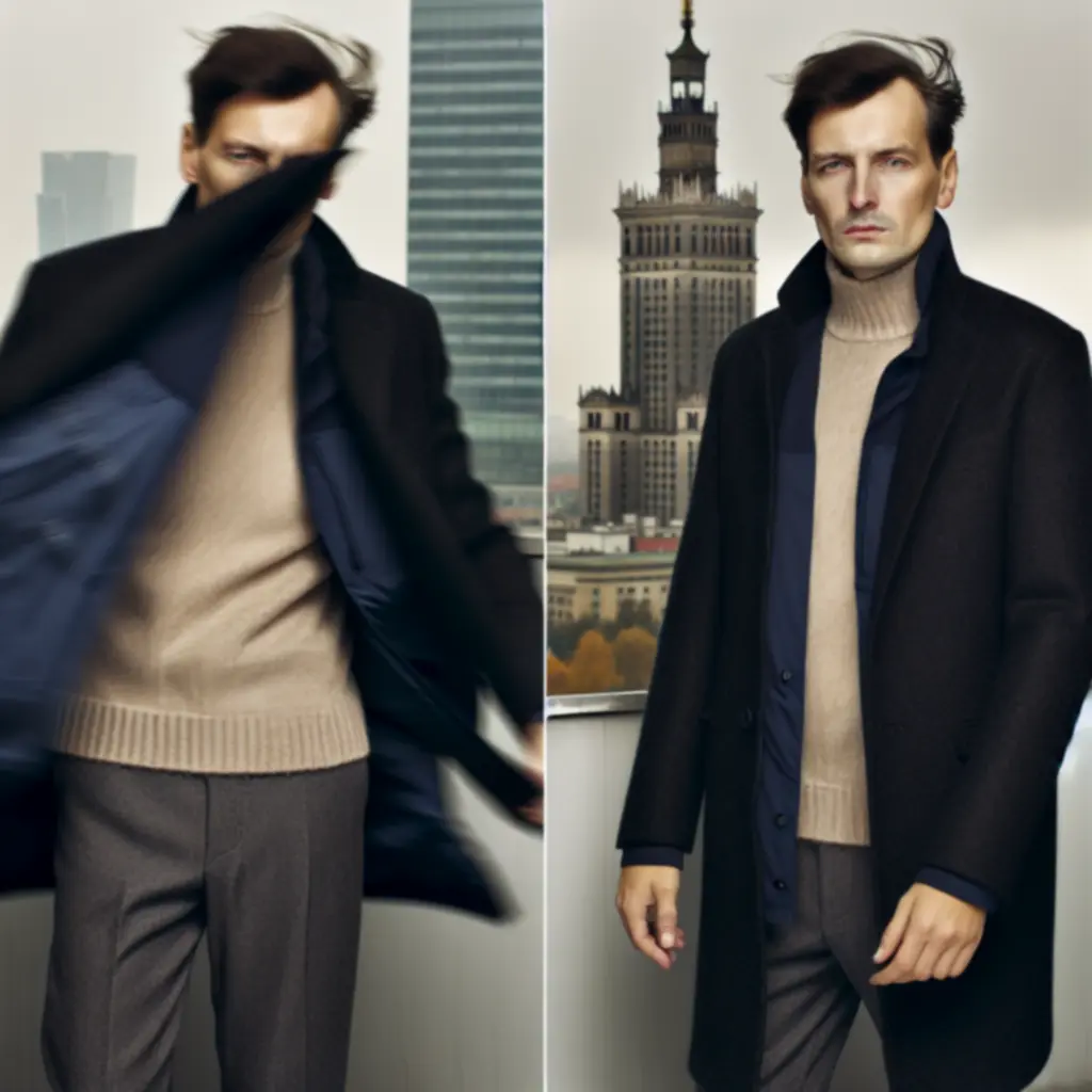 Warstwy przejściowe - Lekkie trencze i golfy z wełny merino