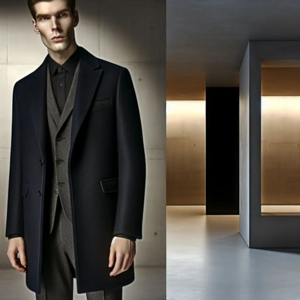 Zdjęcie redakcyjne prezentujące wyrafinowaną męską elegancję w polskiej modzie męskiej